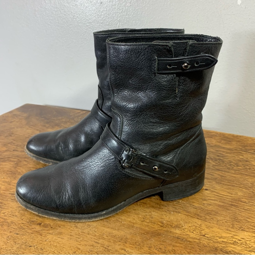 Coach leather boots
